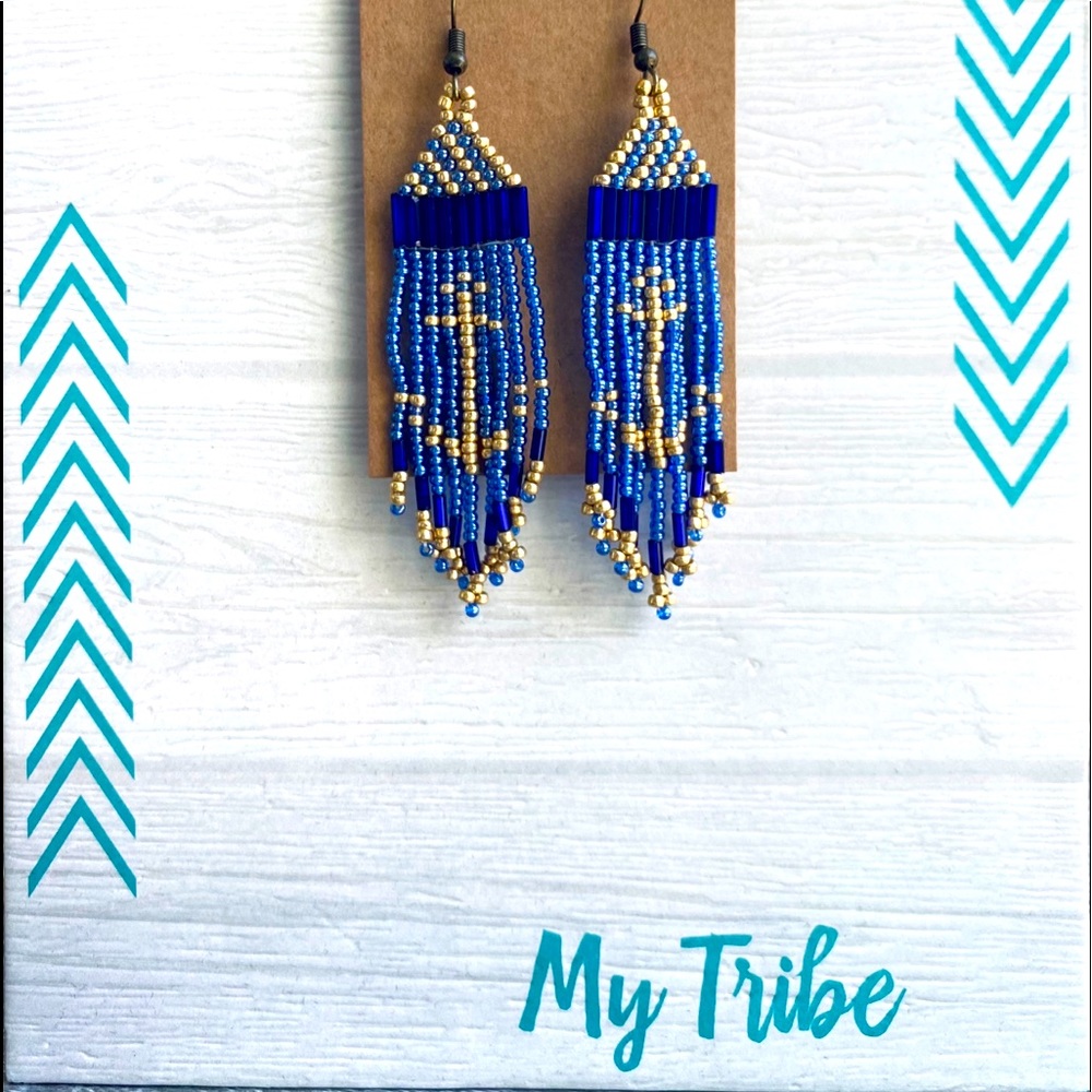 Artisan handmade beaded earrings